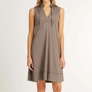 Indigenous Designs Sleeveless Tunic Midi Dress in Dusk Women's Medium Minimalist